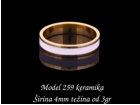 Model 259 keramika irina 4mm teina od 3gr