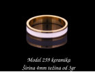 Model 259 keramika irina 4mm teina od 3gr